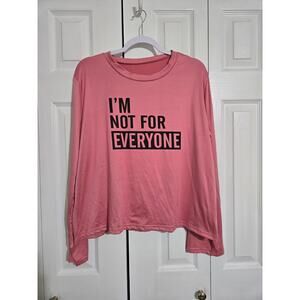 Unknown brand xxl women's pink long sleeve top